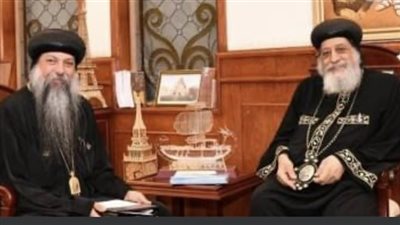 البابا تواضروس الثاني يستقبل أسقف نيويورك