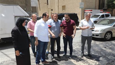 محافظ المنوفية يتابع أعمال الرصف والإنترلوك بقويسنا