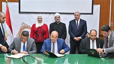 توقيع بروتوكول تعاون بين التضامن الإجتماعي والأوقاف والزراعة لتوزيع رؤوس العجول