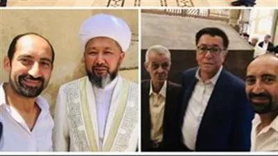 خاص| مفتي كازاخستان يزور آثار الظاهر بيبرس والسلطان قلاوون بشارع المعز (صور) 