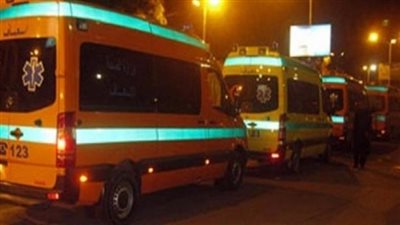 إصابة شخصين في حادث تصادم بالطريق الساحلي بالبحيرة