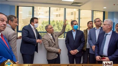 وزير التعليم العالي يتفقد منشآت وتجهيزات مستشفيات جامعة طنطا (صور)