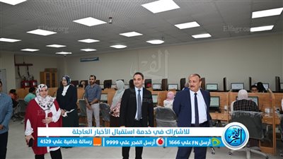  نائب رئيس جامعة الفيوم يتفقد الاختبارات الإلكترونية بكلية الطب