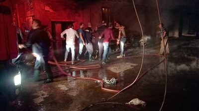 بالأسماء.. إصابة ٩ أشخاص في حريق بالمحلة الكبرى (صور)