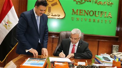 رئيس جامعة المنوفية يعتمد نتيجة كلية الذكاء الاصطناعي