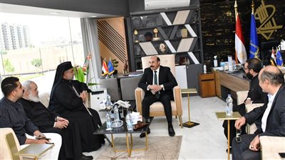 محافظ أسوان  يستقبل وفد كنيسة الأقباط الكاثوليك  للتهنئة بالعيد