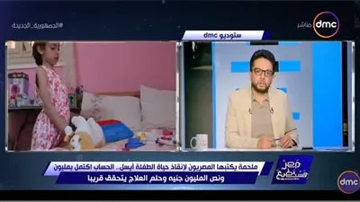 شاهد.. ملحمة يكتبها المصريون لإنقاذ الطفلة أيسل مريضة ضمور العضلات الشوكي 