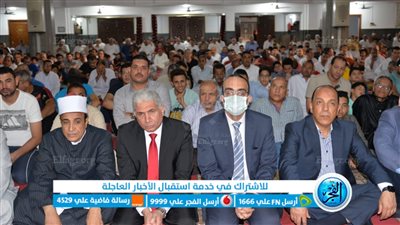 نائب محافظ الإسماعيلية يؤدي صلاة عيد الأضحى المبارك بمسجد الشهداء