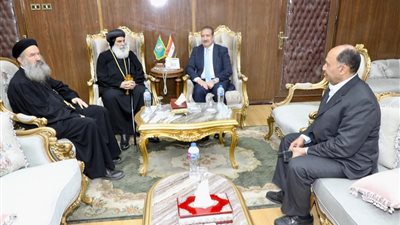 نيافة الHنبا بنيامين يقديم التهنئة لمحافظ المنوفية بمناسبة عيد الأضحى 