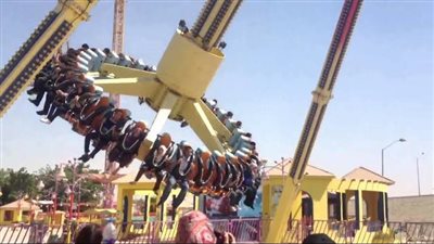 سقوط شابين من أعلى لعبة بالملاهي في بورسعيد 