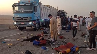 حادث المنيا.. ننشر أسماء ضحايا ومصابى الطريق الصحراوي