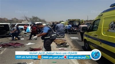  وصول أهالي ضحايا سوهاج في حادث أتوبيس المنيا