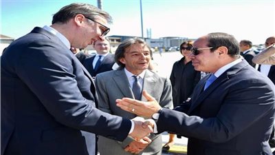 عاجل.. جلسة مباحثات موسعة بين السيسي ونظيره الصربي 