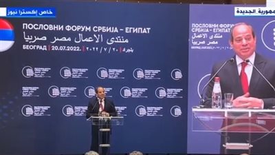 السيسي يدعو رجال الأعمال في صربيا للاستثمار في المشروعات القومية بمصر