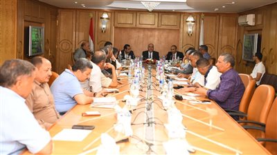 خلال اجتماع موسع.. محافظ قنا يتابع أعمال ترفيق مدينة الأمل بنجع حمادي