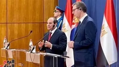 عاجل.. السيسي يحضر عرضًا لأسلحة القوات المسلحة الصربية برفقة 
