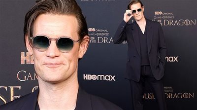مات سميث في مقدمة الحاضرين للعرض الخاص العالمي لمسلسل The House Of Dragon