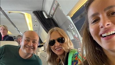 من إسبانيا.. جميلة عوض برفقة عمرو أديب وشيرين رضا 
