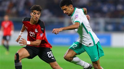 نتيجة الشوط الأول من مباراة مصر والسعودية في نهائي كأس العرب تحت 20