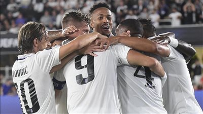 نهاية الشوط الأول.. ريال مدريد يتقدم على فرانكفورت بهدف في نهائي السوبر الأوروبي