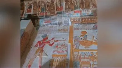 الآثار: انتهاء ترميم مقصورة الإله آمون رع بمعبد ستي الأول بأيدي مصرية