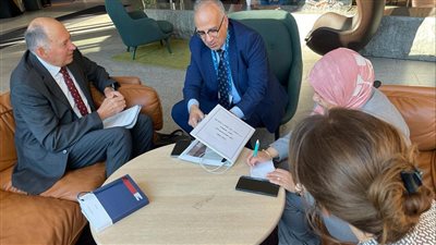 وزير الري يلتقي مدير مكتب الأمم المتحدة للحد من مخاطر الكوارث UNDRR