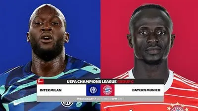 موعد مباراة بايرن ميونخ وإنتر ميلان في قمة دوري أبطال أوروبا 2022-2023