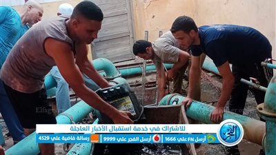 تطهير صفايات الأمطار والصرف الصحي في كفر الشيخ استعدادا لاستقبال فصل الشتاء 