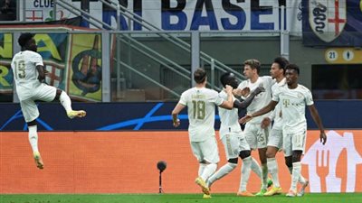 ترتيب مجموعة بايرن ميونيخ وإنتر ميلان في دوري أبطال أوروبا بعد نهاية مباريات اليوم 