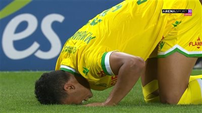 هدف مصطفي محمد في شباك أولمبياكوس 