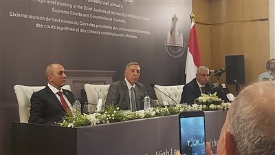 رئيس الدستورية يشكر السيسي لدعمه اجتماع رؤساء المحاكم الإفريقية.. وينعى الملكة اليزابيث 
