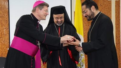 بطريرك الأقباط الكاثوليك يستقبل المطران إستفانو ووفد مؤسسة Misereor