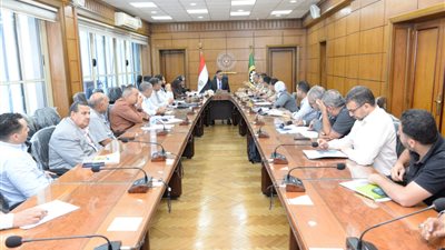 محافظ الدقهلية يعقد اجتماعا لمناقشة الموقف التنفيذي لمشروعات 
