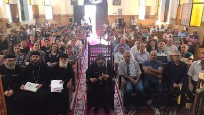 لقاء لمدرسي التربية الدينية المسيحية في مطرانية شبين القناطر