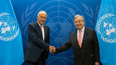 أبو الغيط يبحث مع جوتيريش الوضع الدولي وأزمات المنطقة