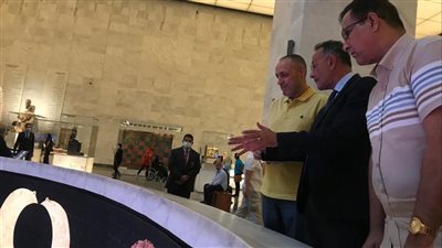 وزير الإعلام العراقي ضيفًا على متحف الحضارة بالفسطاط 