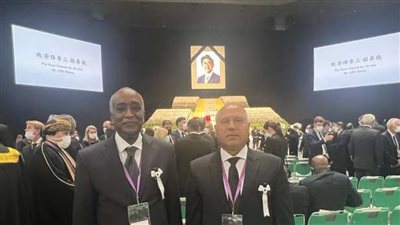 شاهد.. وزير النقل يشارك في جنازة شينزو آبي نيابة عن السيسي