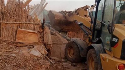 إزالة 219 حالة تعد على أملاك الدولة والأراضى الزراعية بالمنوفية