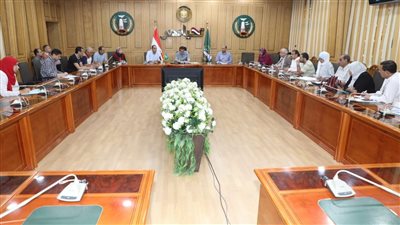 محافظ المنوفية يناقش الموقف التنفيذي لمشروع 