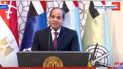 السيسي: قوى الشر مستمرة في بث سمومها لاغتيال معنويات المواطن (فيديو)
