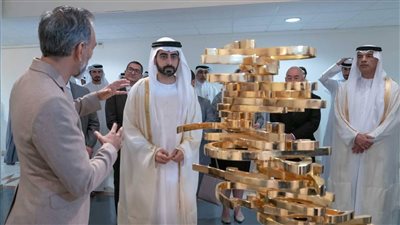 سالم بن عبدالرحمن القاسمي يشهد أنطلاق المعارض الدولية المصاحبة لملتقى الشارقة للخط