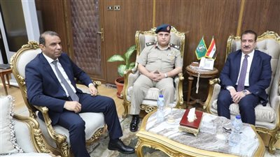 محافظ المنوفية يستقبل مدير كلية الدفاع الوطني