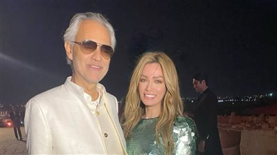 شيرين سليمان تنفرد بلقاء المطرب العالمي اندريا بوتشيلي