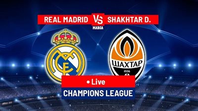 حصري شاهدها الآن مباراة ريال مدريد وشاختار دونيتسك Real Madrid vs Shaktar في بطولة دوري أبطال أووربا مباشر اليوم الثلاثاء على هذه القناة المفتوحة مجانًا