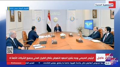 توجيه عاجل من الرئيس السيسي لوزير الطيران المدني (فيديو)