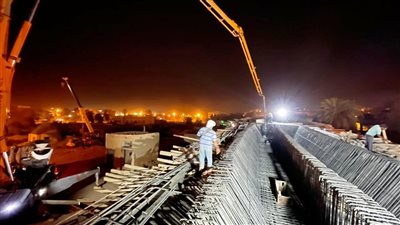 محافظ أسوان: نسبة تنفيذ مشروع إنشاء كوبرى السيل العلوى للسيارات والمشاه 66 % 