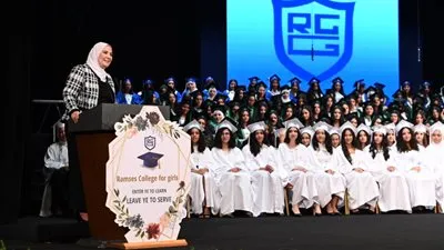 القباج تشارك في حفل تخريج دفعة بمدرسة «كلية رمسيس للبنات»