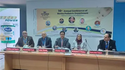 انطلاق فعاليات المؤتمر الطبي السنوي العاشر لقسم الأطفال بكلية طب بنها