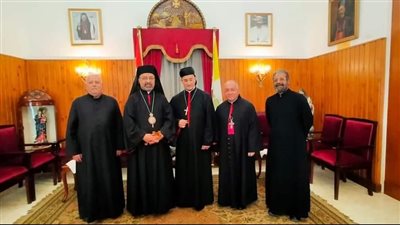 الأنبا إبراهيم إسحق يستقبل البطريرك الماروني