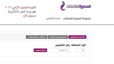 فاتورة التليفون الأرضي شهر أكتوبر 2022.. كيفية الاستعلام والدفع (التفاصيل الكاملة)
